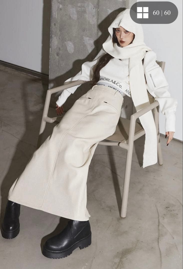 Andrea&Co アンドレアアンドコー　ロゴMA-1プルオーバー