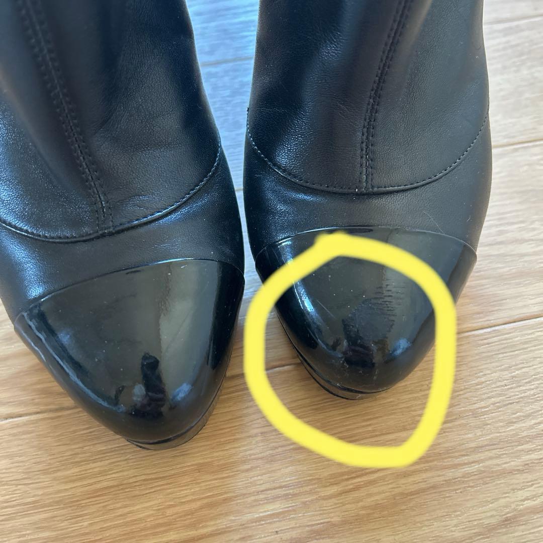 最終値下　シャネル　サイズ　37 ショートブーツ