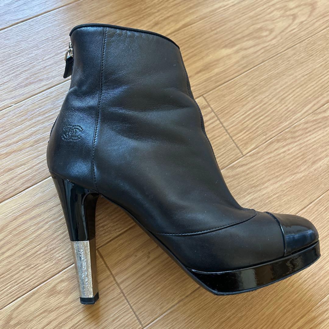 最終値下　シャネル　サイズ　37 ショートブーツ