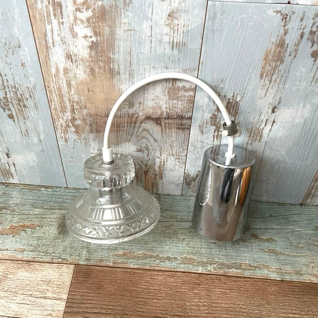 レトロデザインガラス ペンダントライト3つセット