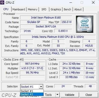 Z6 G4 XEON Platinum 8160 2基/SSD512GB HDD