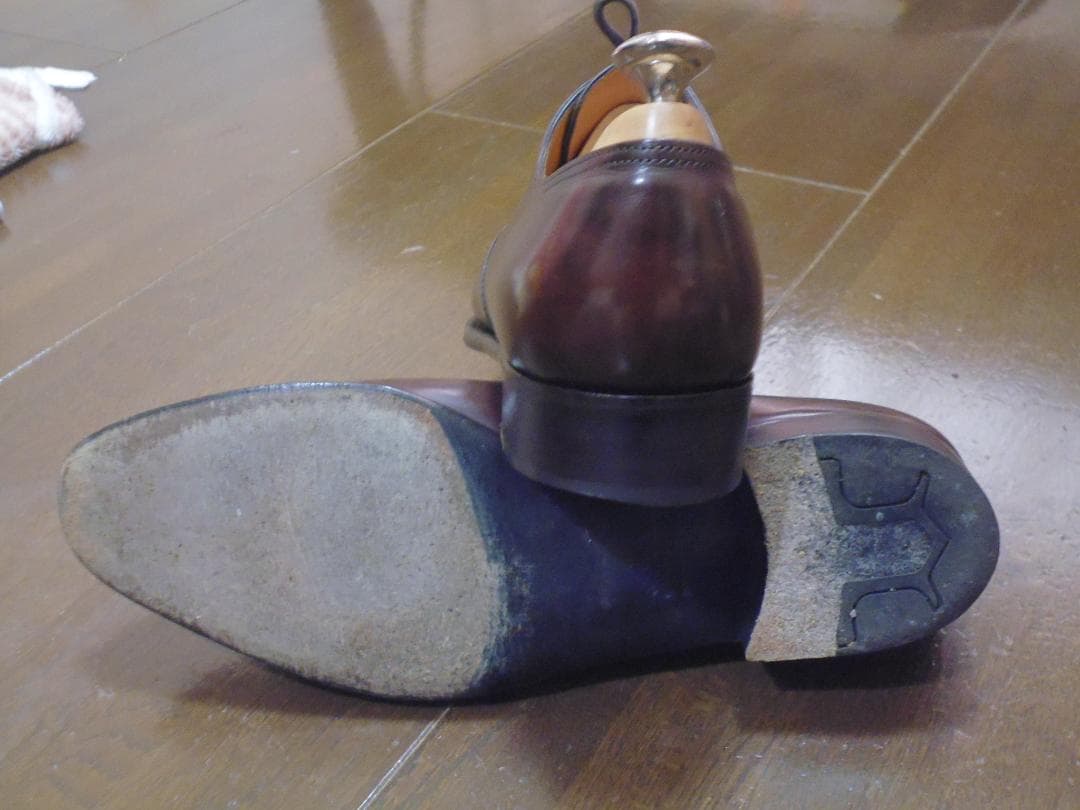 パンダ　ジョンロブ　フィリップ２　７D　ダークブラウンミュージアムカーフ