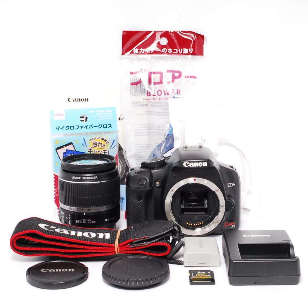 ◆新品級◆シャッター数少なめ◆Canon Kiss X2◆すぐ使える◆スマホ転送
