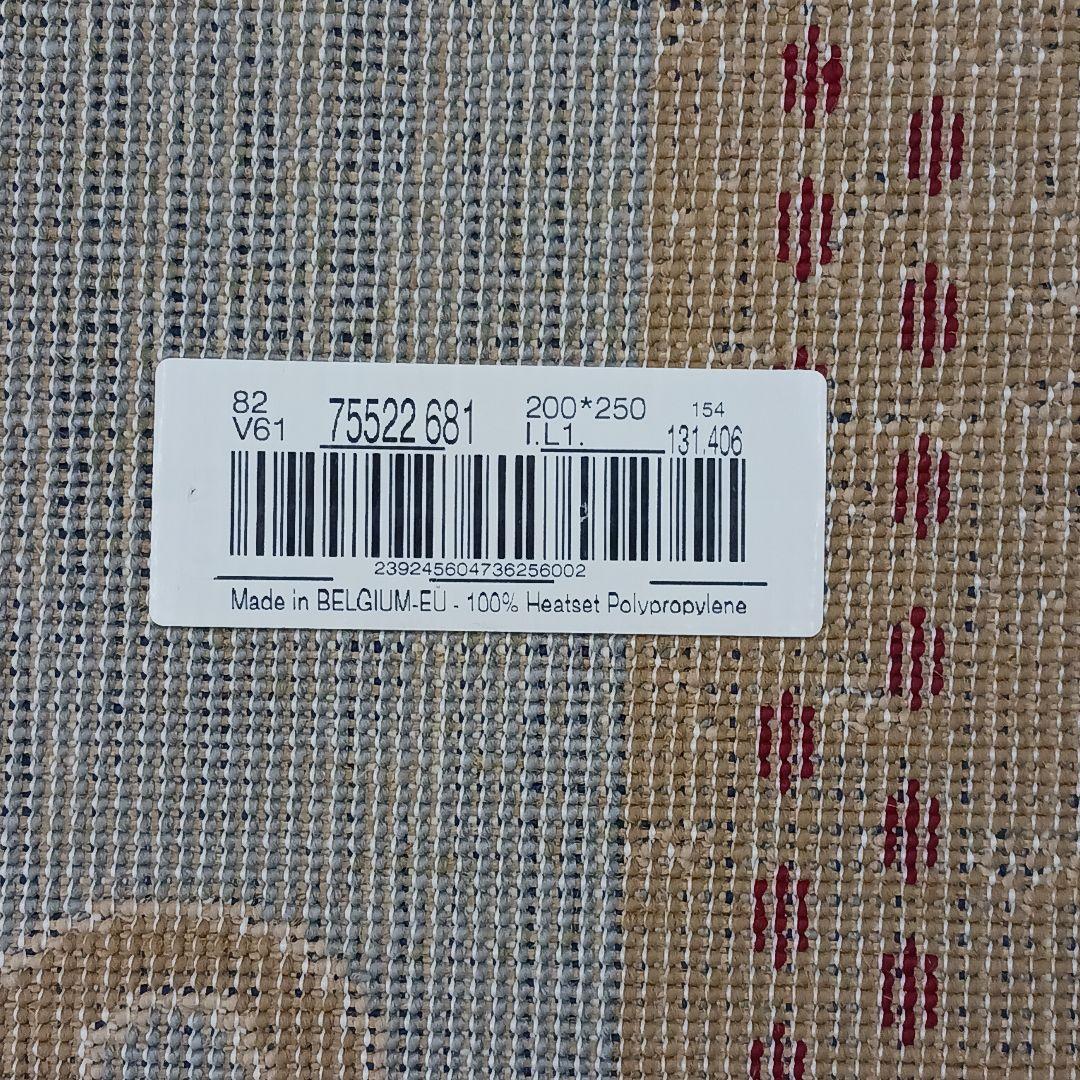 Y2872 ベルギー製 ウィルトン織 ギャッベ ラグ 大判 250×201㎝