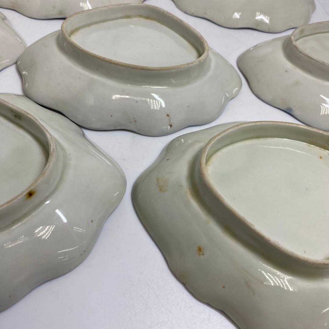 古伊万里　来付波に富士図　向付　21客　東K7-1215☆2F トヒコカ