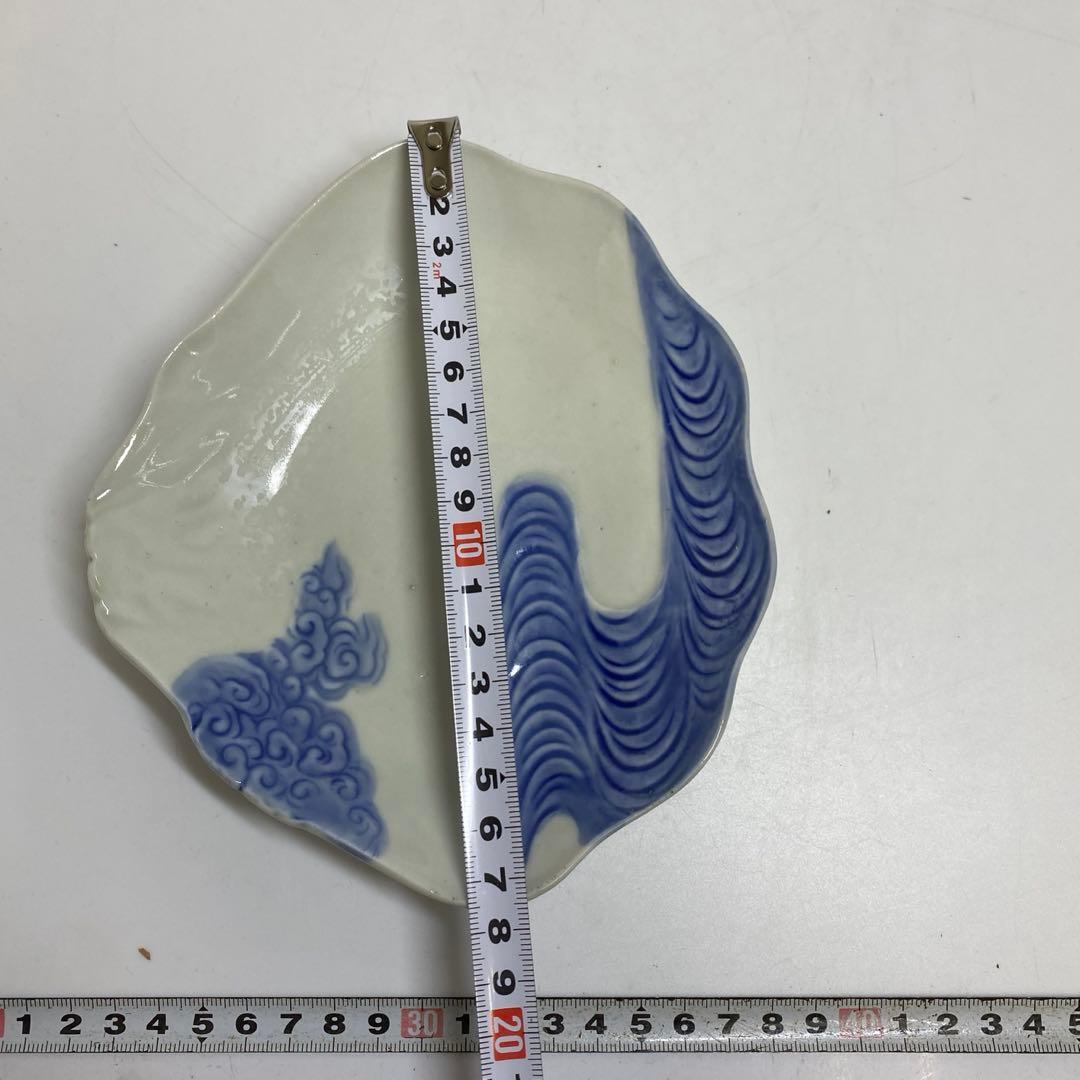 古伊万里　来付波に富士図　向付　21客　東K7-1215☆2F トヒコカ