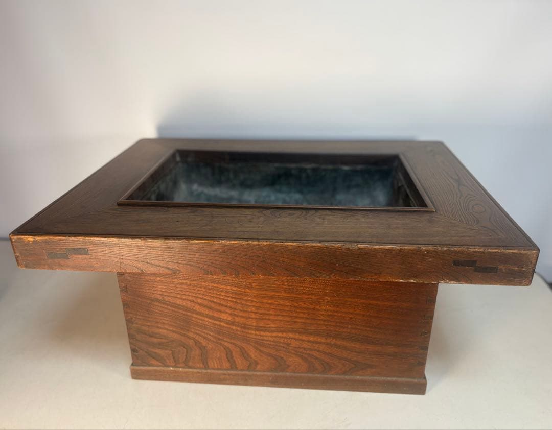 関西長火鉢　銅板落とし囲炉裏　手あぶり　古民具