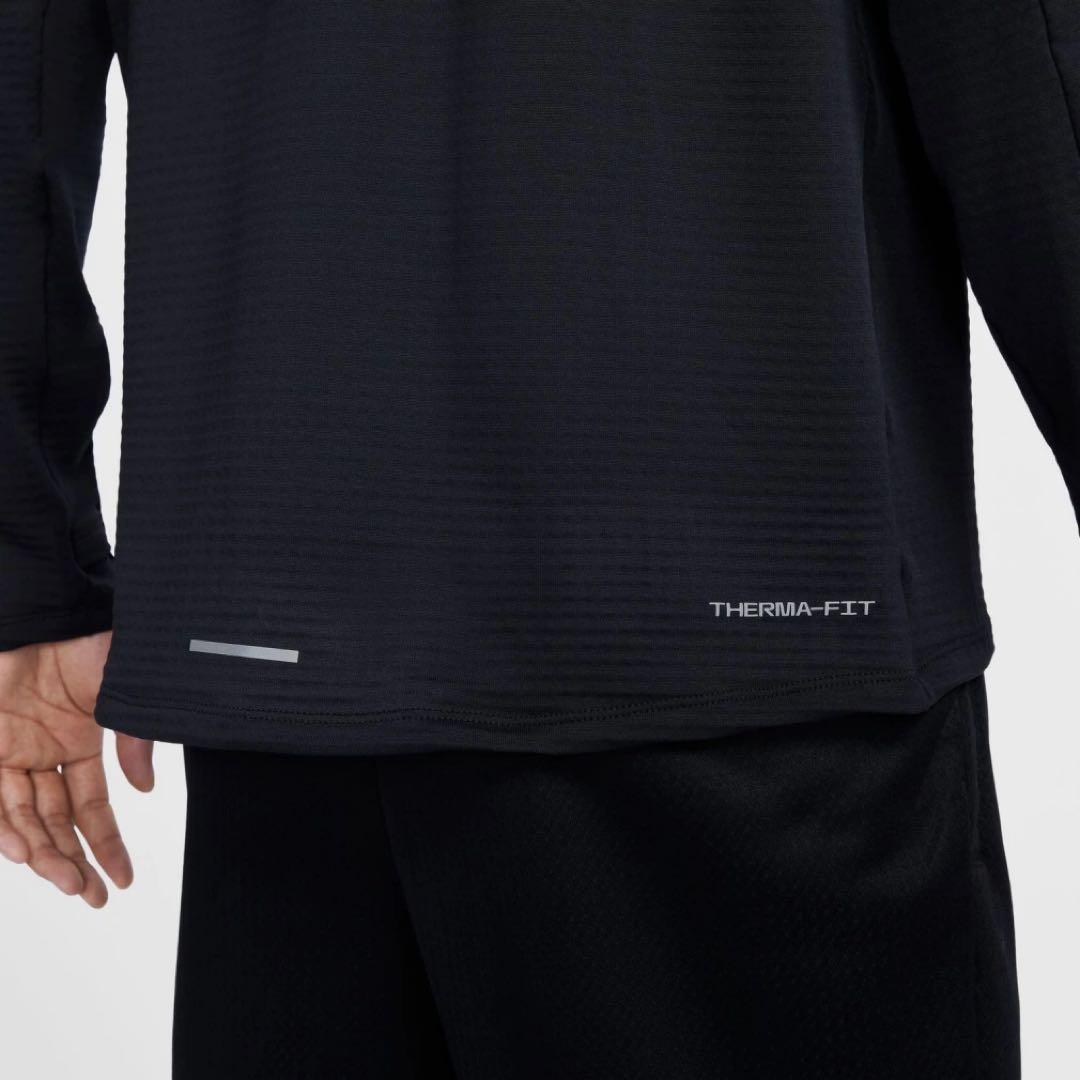 新品★NIKE TF RPLエレメントハーフジップL/Sトップス★ブラック★S