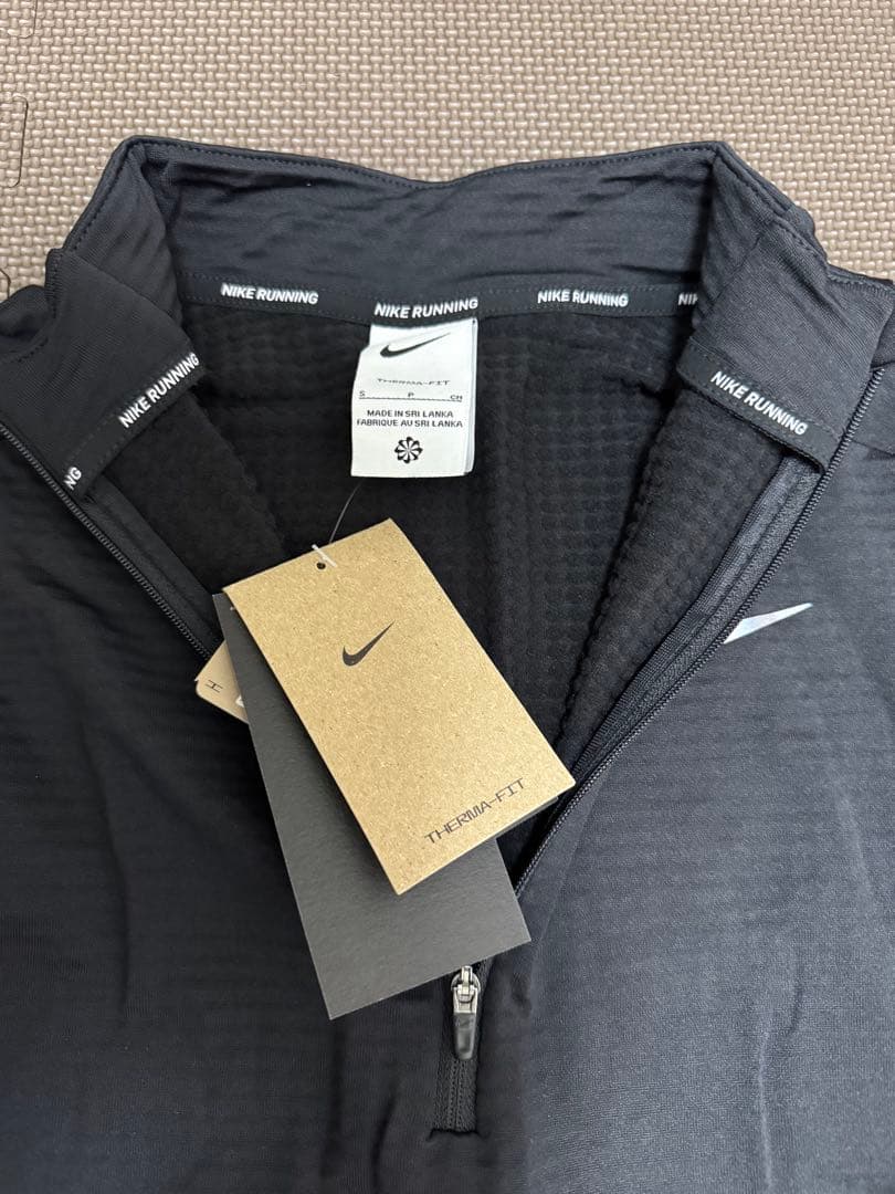 新品★NIKE TF RPLエレメントハーフジップL/Sトップス★ブラック★S