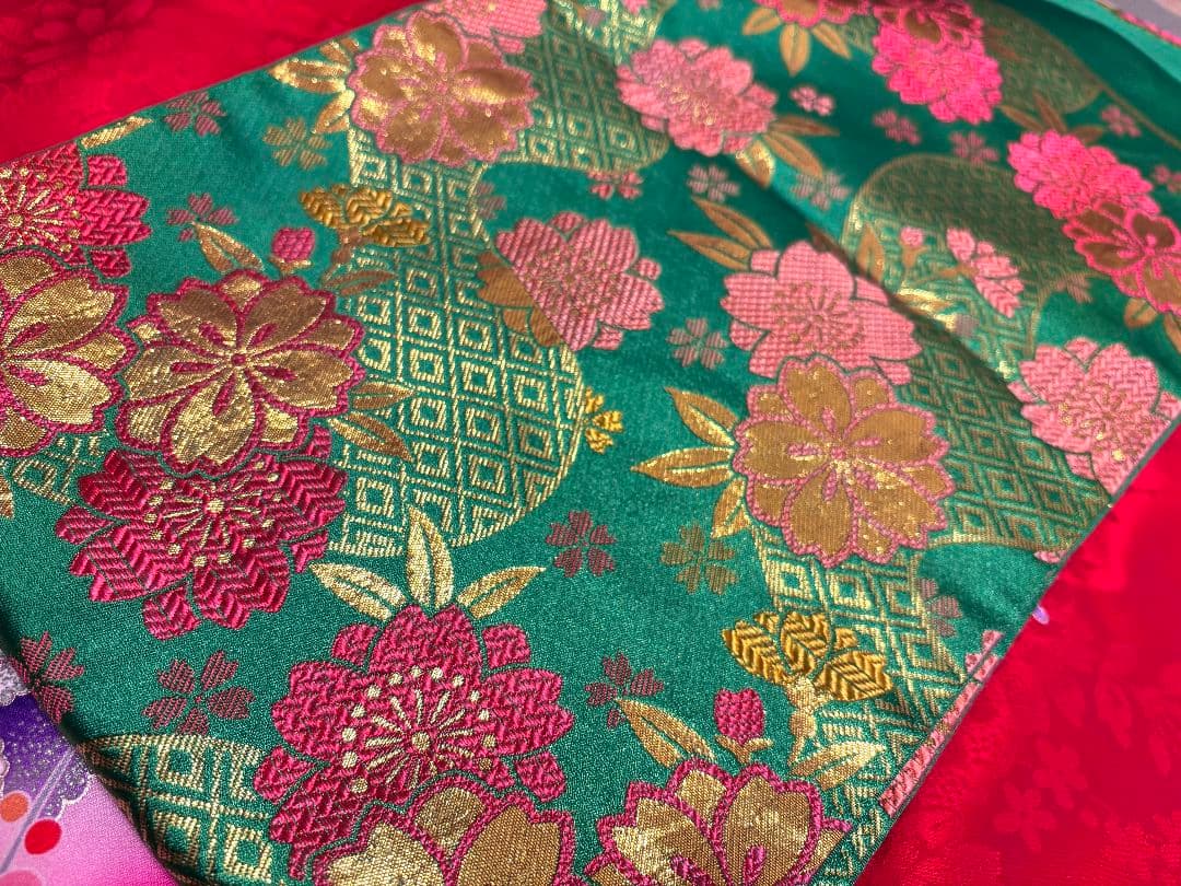 七五三　女児着物襦袢帯3点セット　赤