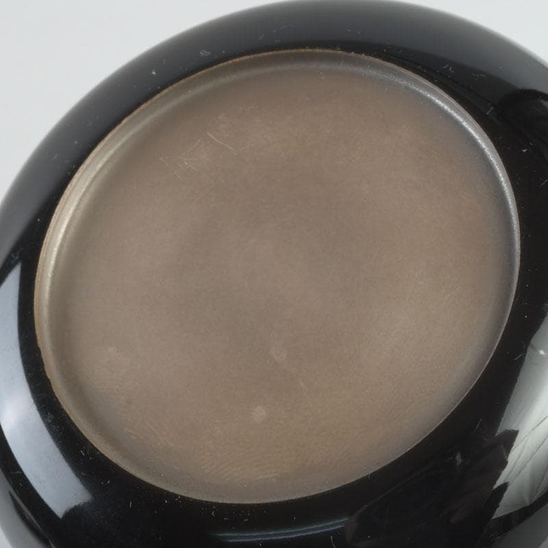 茶道具　高崎秋峰作　螺鈿装飾　扇面蒔絵　内銀溜　平棗　共布共箱　V　9695