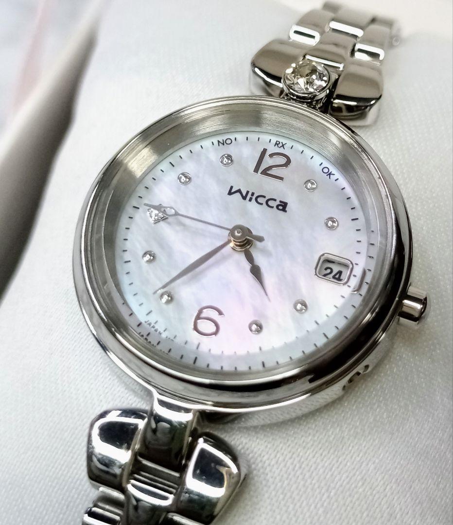 【CITIZEN】wicca/ウィッカ/電波時計/ソーラテック電波/レディース
