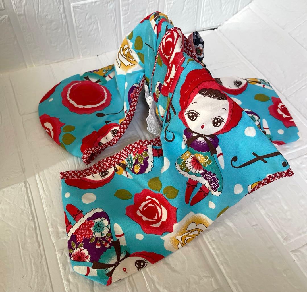 犬猫着物♡簡単に着れる着物帯付き 七五三　正月撮影会　振袖ひな祭り 人気の人形柄