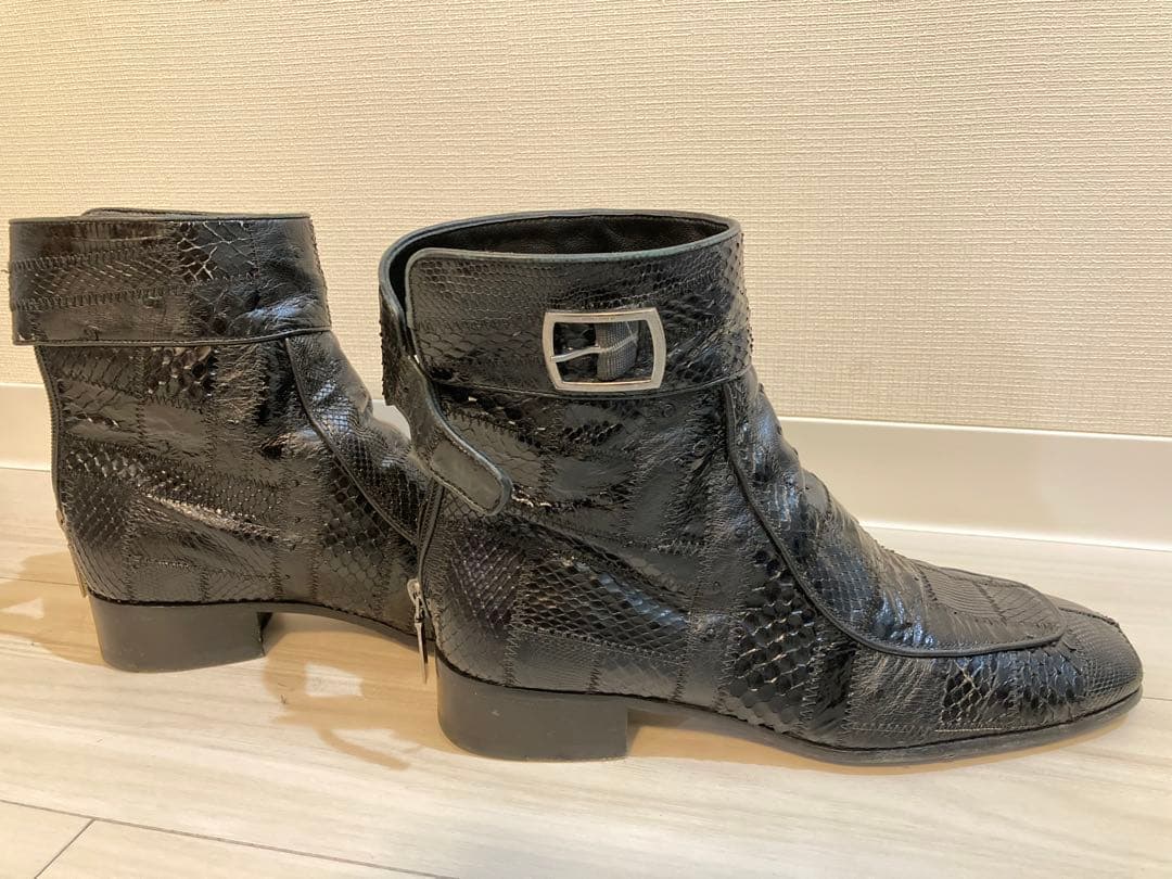 サンローラン　ブーツ　エキゾチックレザー　付属品完備