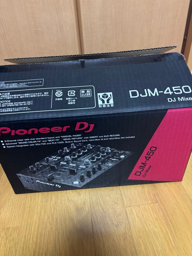 美品　Pioneer DJM-450 24年製　PCスタンド　RCAピン　セット