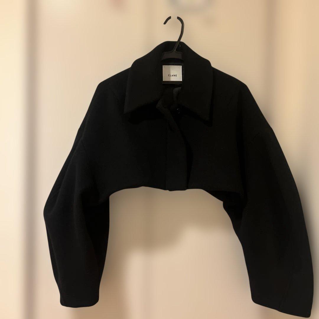 美品 CLANE ラウンドスリーブ ショートジャケット サイズ1