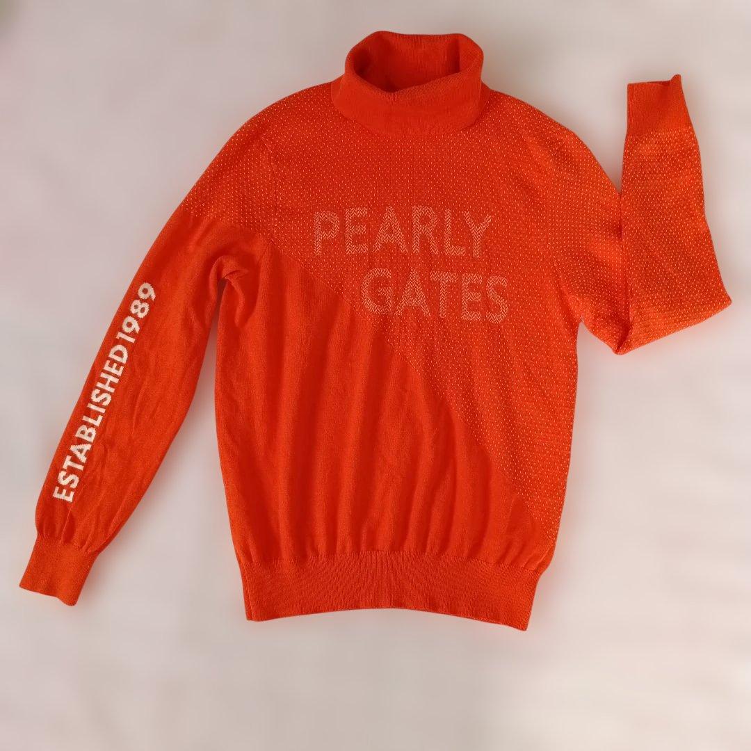 パーリーゲイツ　タートルネック　ニット