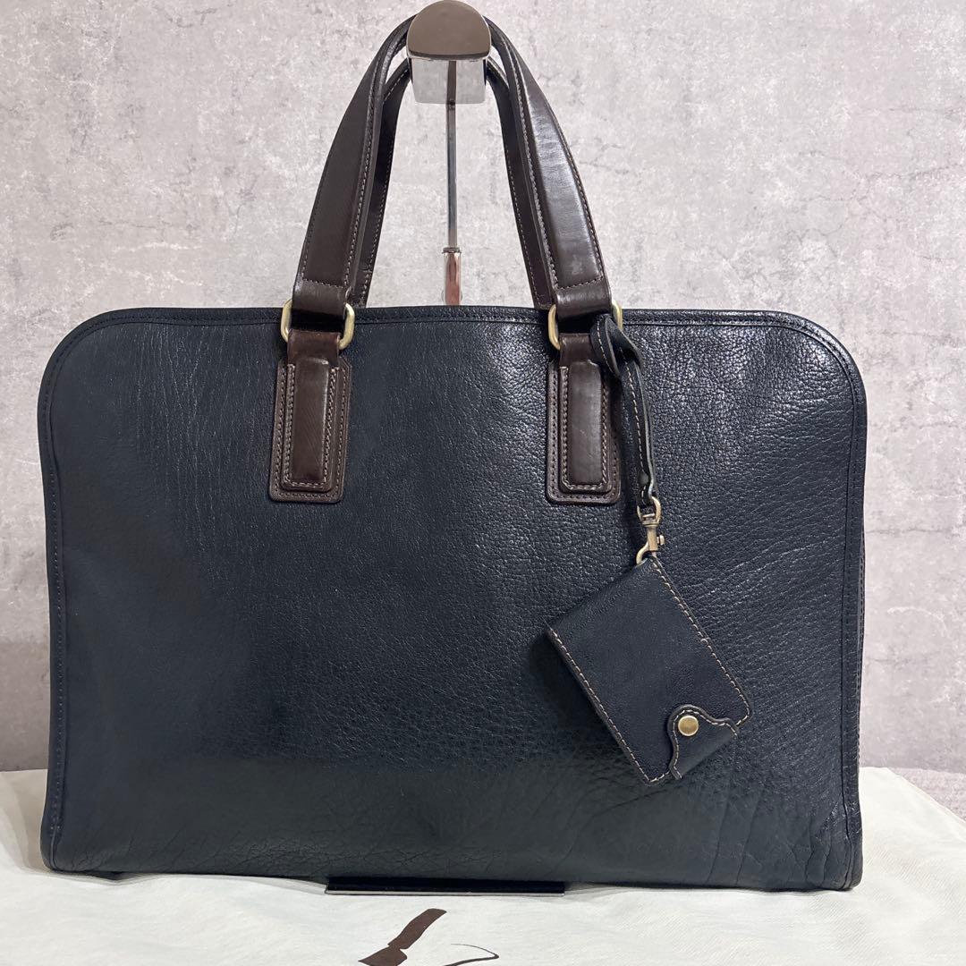 付属品完備 土屋鞄 アルマスバッファロー アーバンネイビー ビジネスバッグ