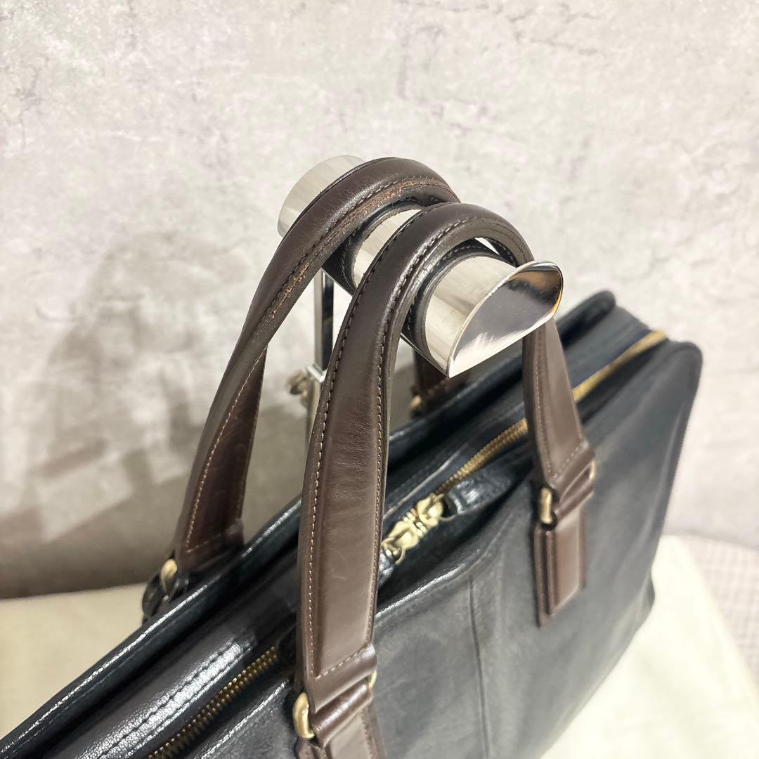 付属品完備 土屋鞄 アルマスバッファロー アーバンネイビー ビジネスバッグ