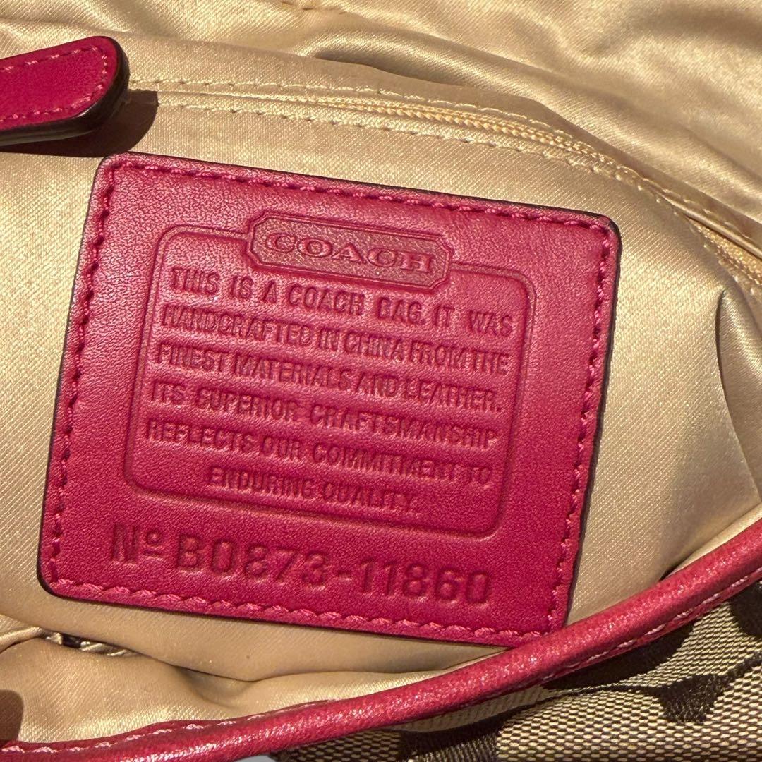 希少　COACH コーチ ショルダーバッグ ピンク ソーホー　11860 肩掛け