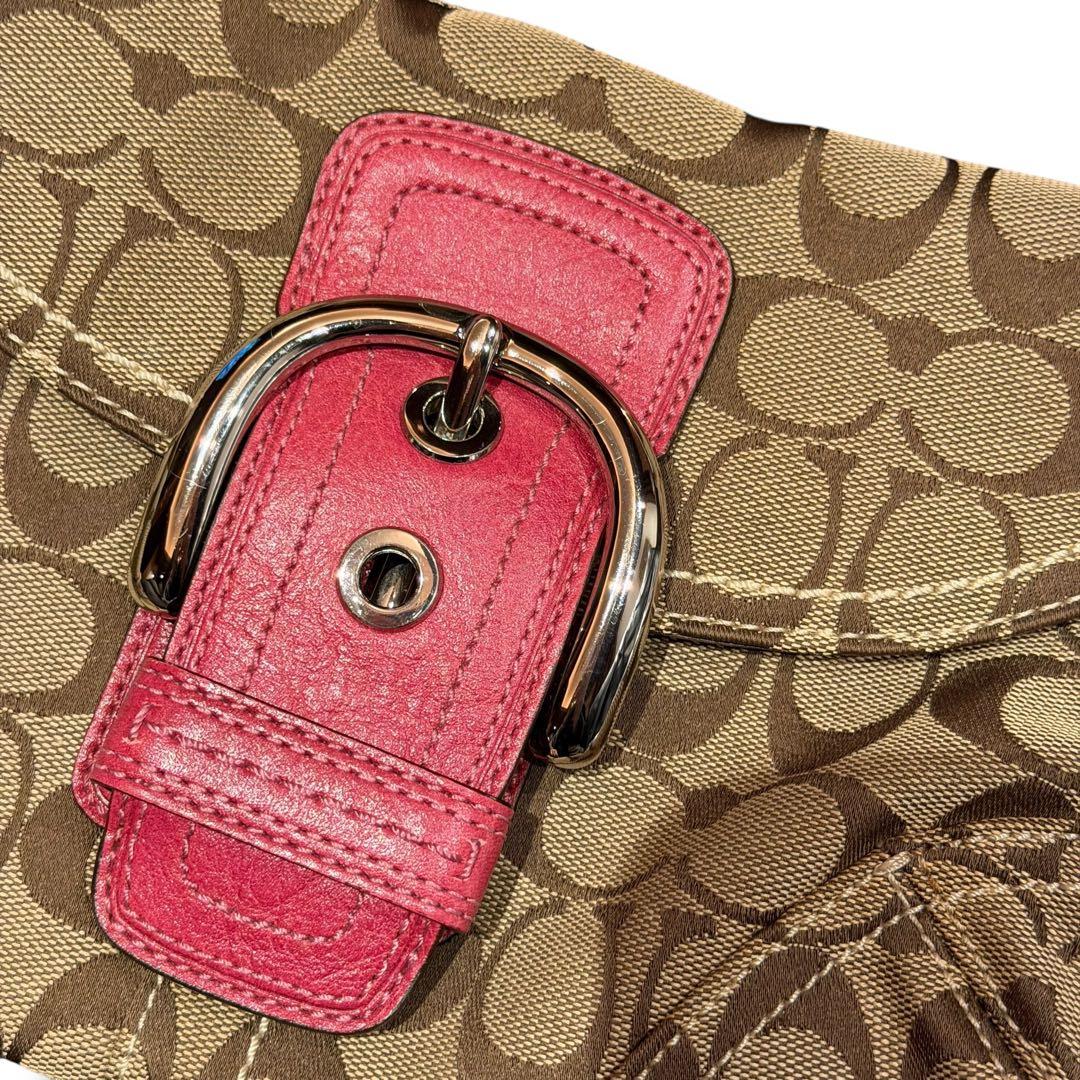 希少　COACH コーチ ショルダーバッグ ピンク ソーホー　11860 肩掛け
