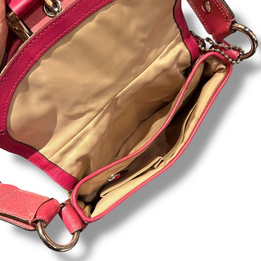 希少　COACH コーチ ショルダーバッグ ピンク ソーホー　11860 肩掛け
