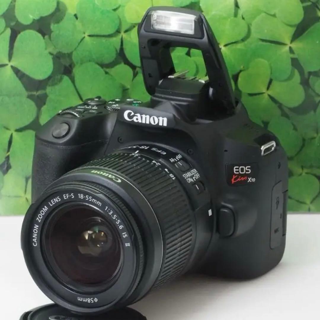 【美品】スマホへ転送可能❤️神コスパ キャノンKissX10❤️標準レンズセット