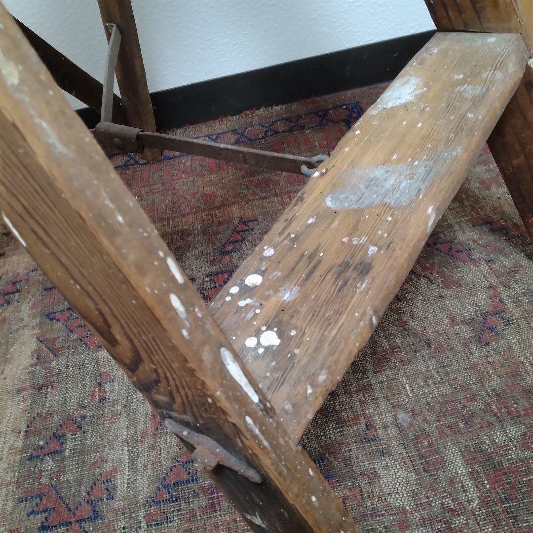 50s vintage ウッドラダー 脚立　木製