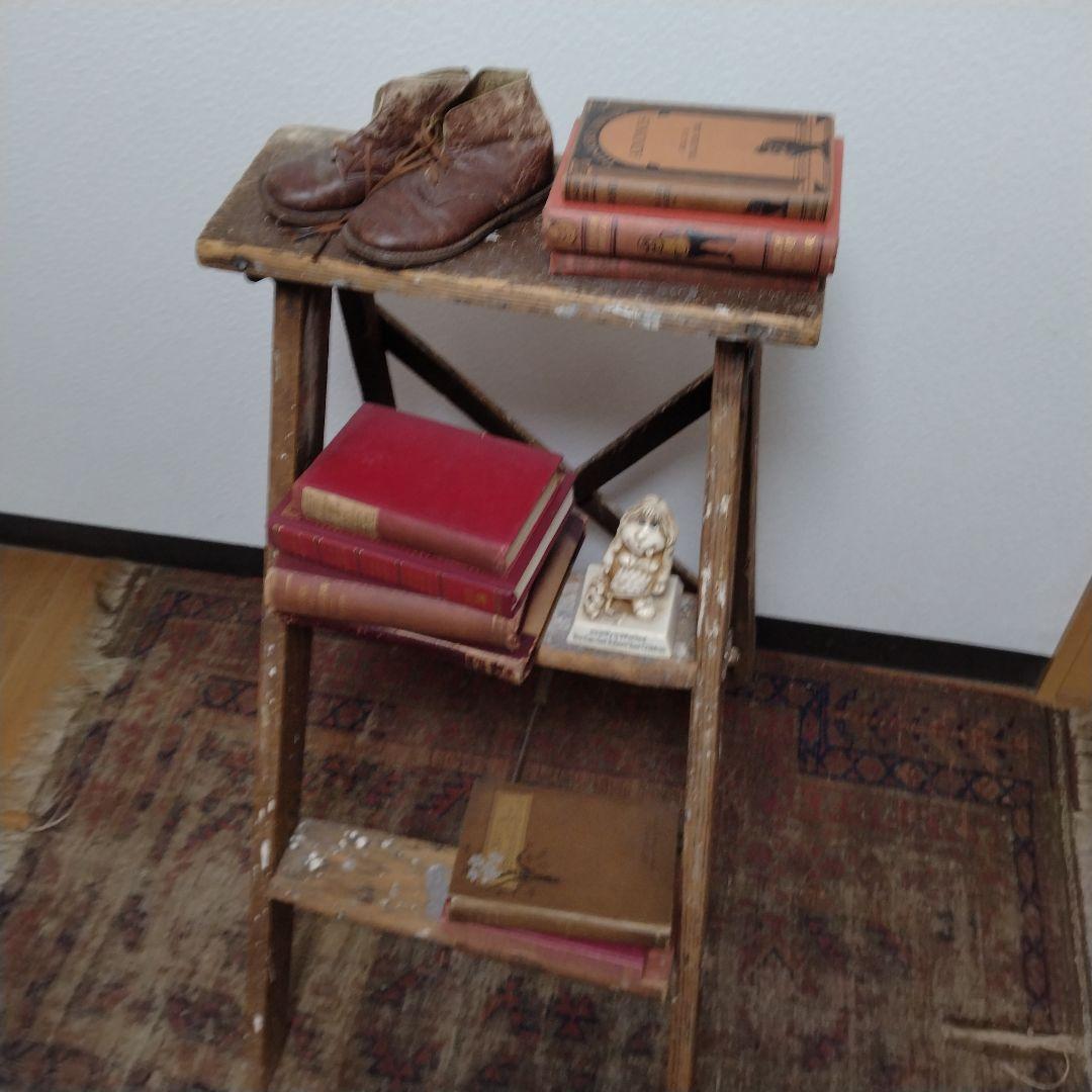 50s vintage ウッドラダー 脚立　木製