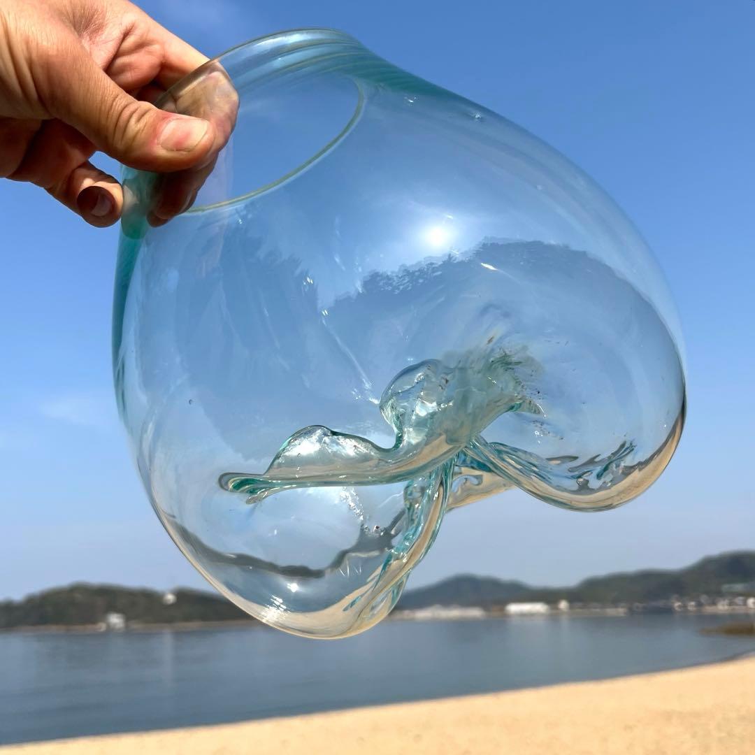 流木ガラスオブジェ特大E 花瓶 金魚鉢 テラリウム フラワーポット 水槽 アート