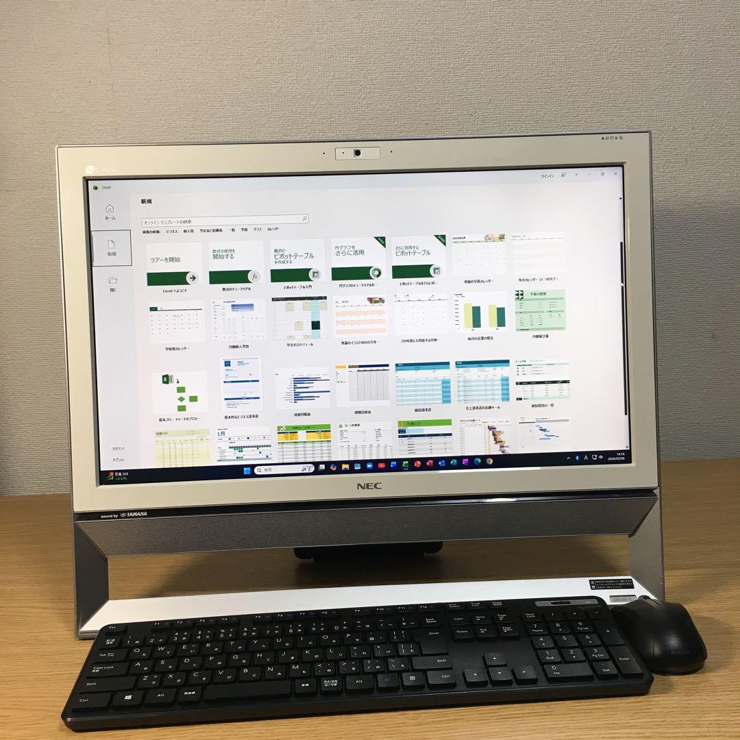 フルセット NEC Win11 地デジ 一体型 21.5'モニター デスクトップ