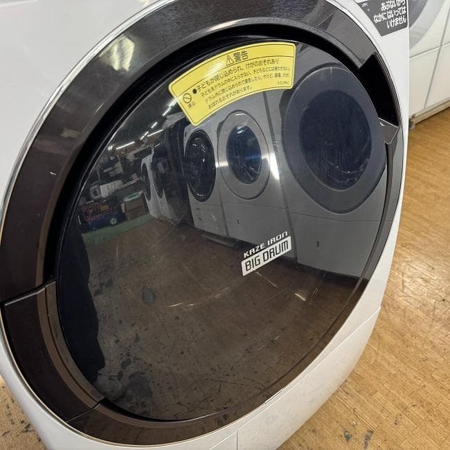 地域限定送料無料　美品 日立 ドラム式洗濯乾燥機 BD-SX110FL