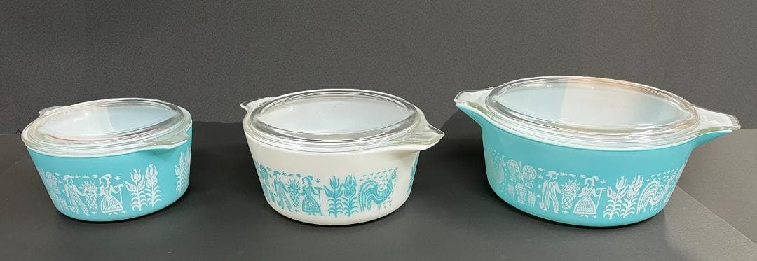 【良品】PYREX 　シンデレラキャセロール3点セット 473 474 475