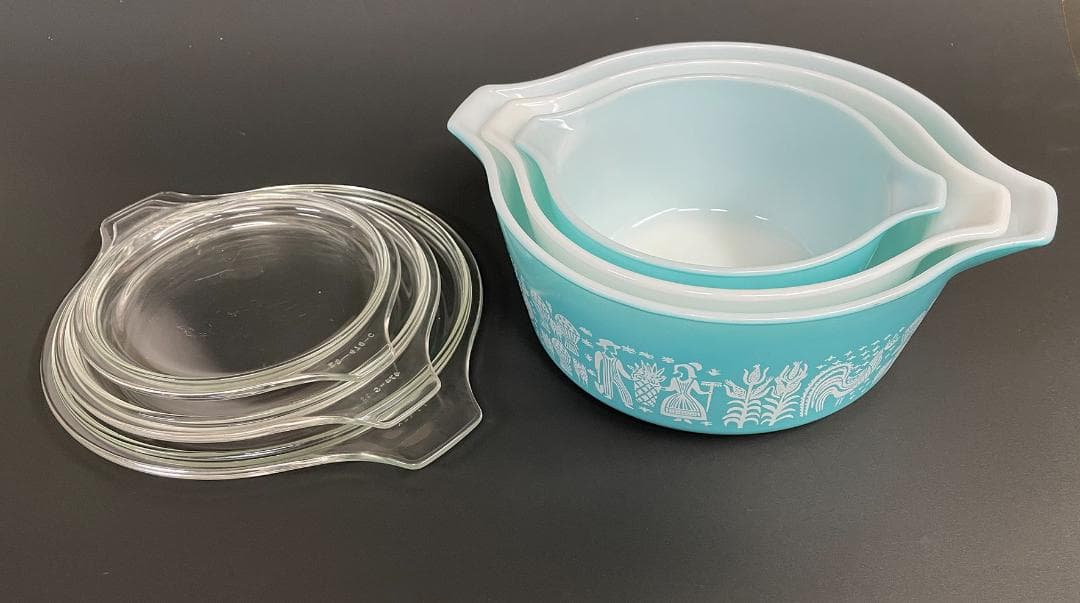 【良品】PYREX 　シンデレラキャセロール3点セット 473 474 475