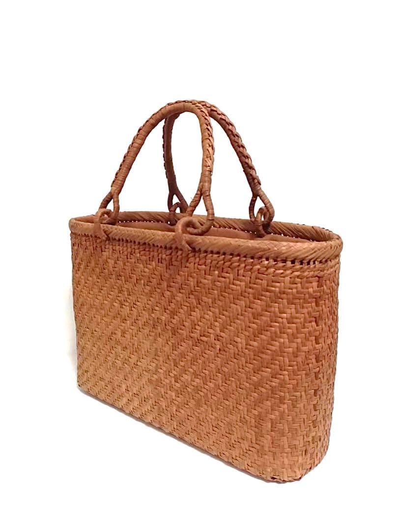 山葡萄バッグ円形高級極細網代