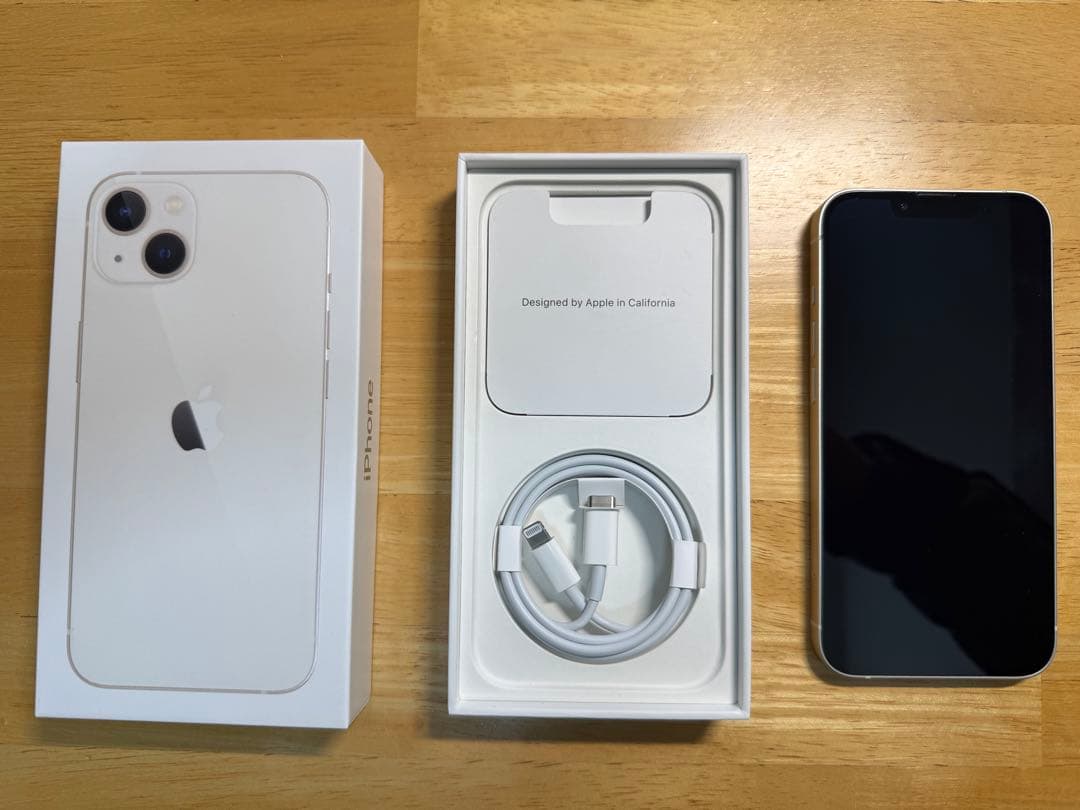 【極美品】iPhone 13 スターライト 128GB バッテリー86%