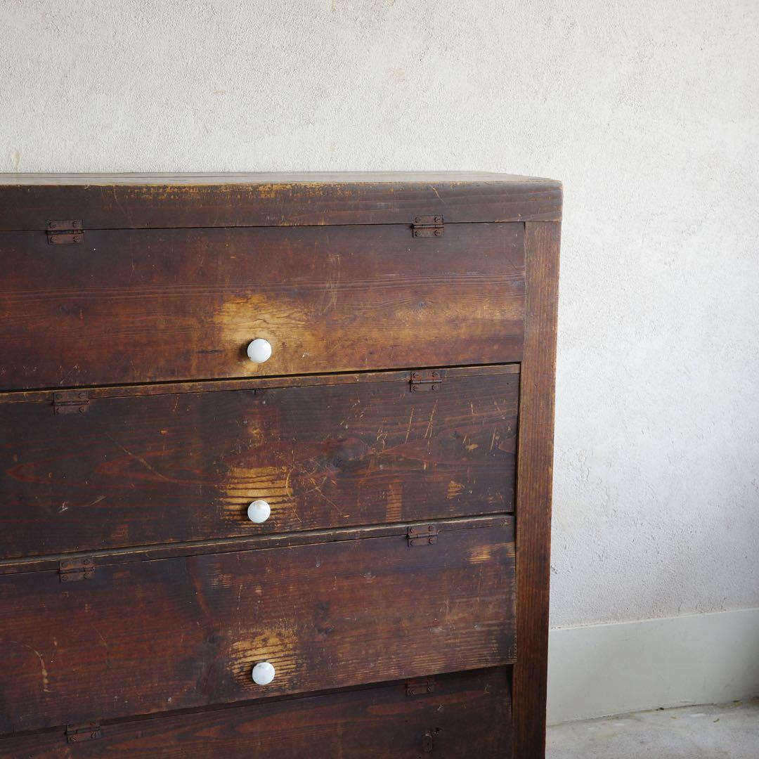 MM！古家具　パタパタ扉の収納棚　本棚