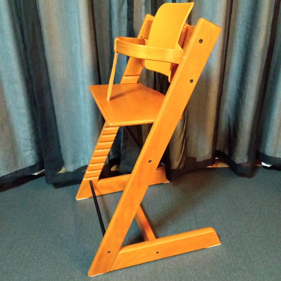 ストッケ トリップトラップ ベビー椅子 ナチュラル ベビーガード付 ハイチェア