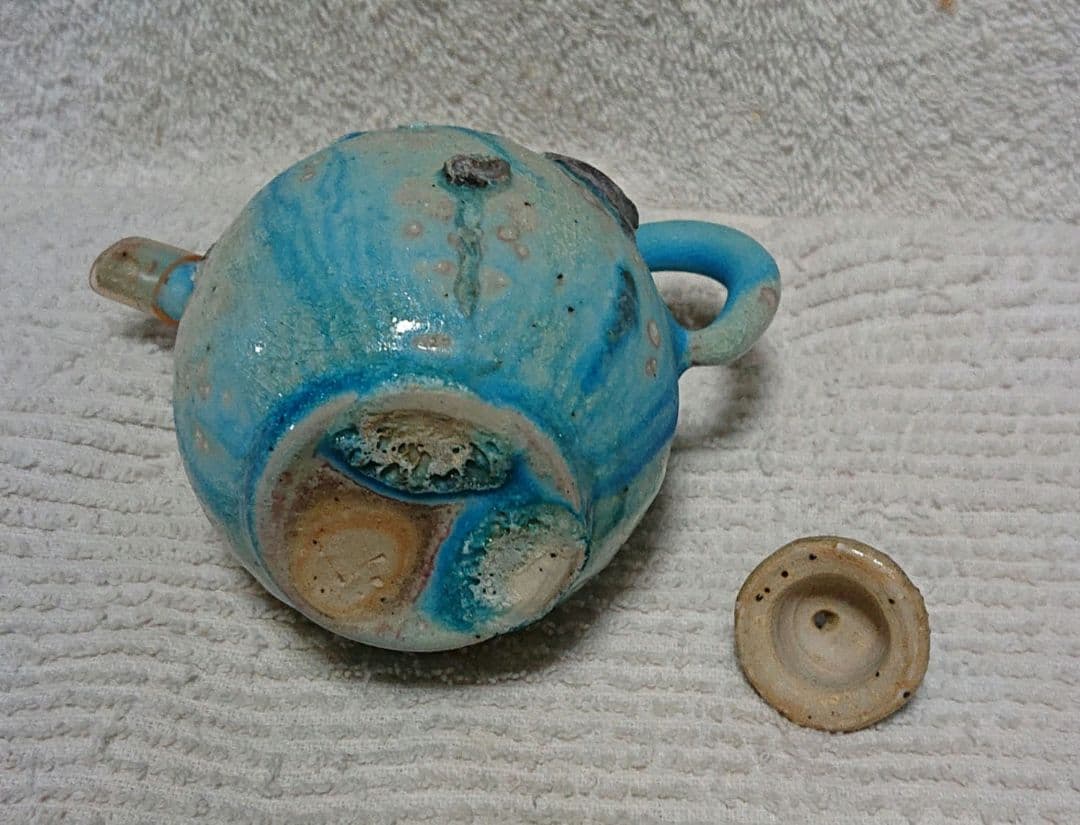 常滑山田想作急須 木箱付きA471