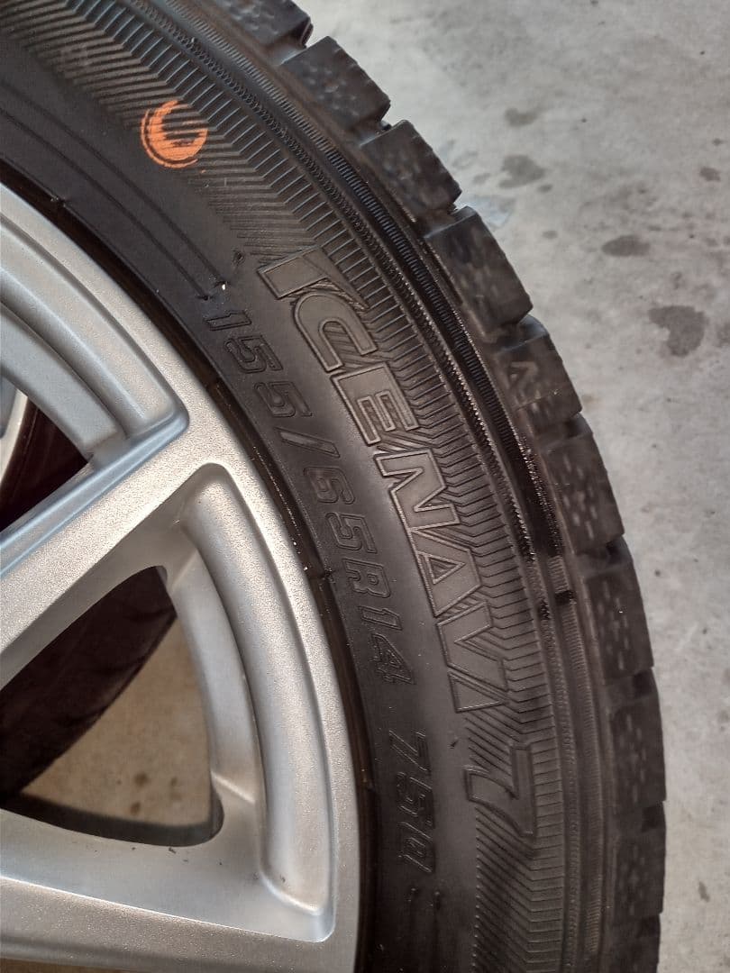 14インチアルミホイールグッドイヤースタッドレス24年製付き