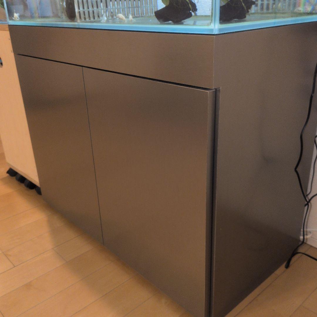 ステンレスメラミンヘアーライン仕様水槽台