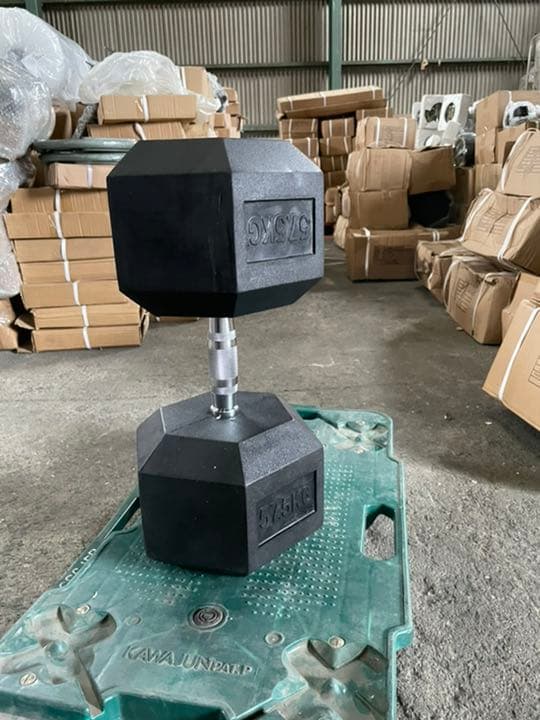 五千円割引　ラバーヘックス  ダンベル47.5kg 57.5kg  各2個