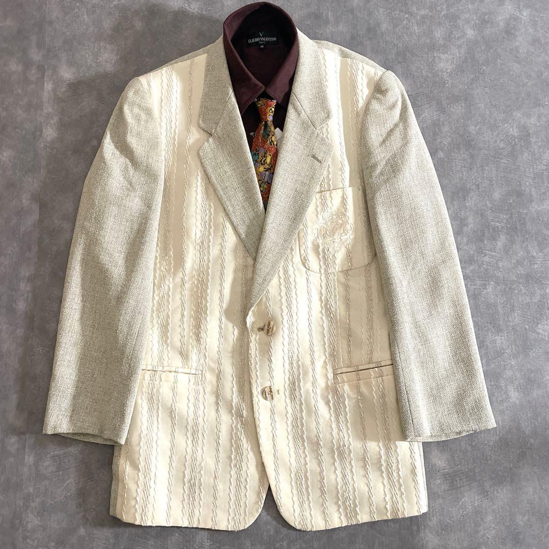 【1点物】ジャガード織 コンビネーションセットアップスーツ×CHANELネクタイ