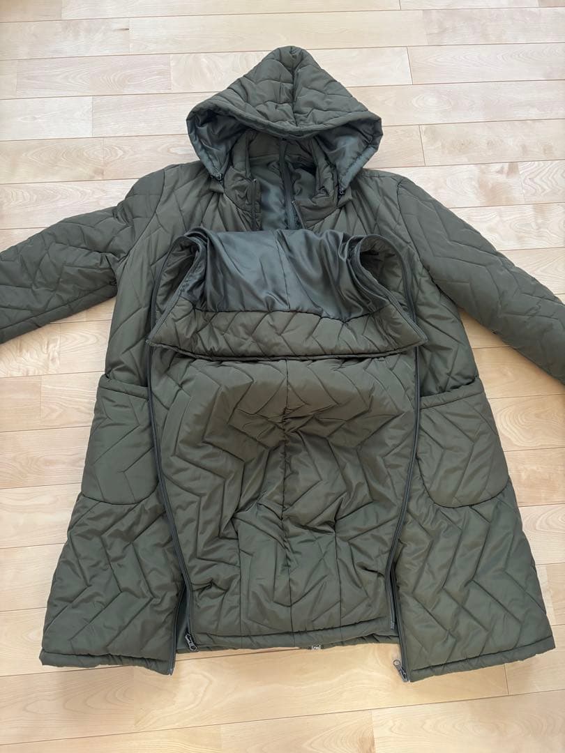 Milk tea 4way中綿ロングママコート おんぶ 抱っこ ダッカー付