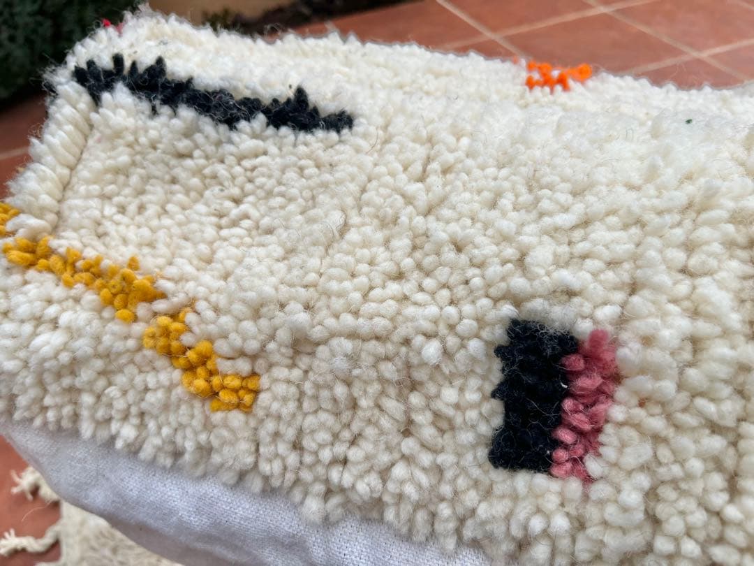 m*i様 モロッコ　プフ　pouf アジラル　オットマン クッション　ラグ　13