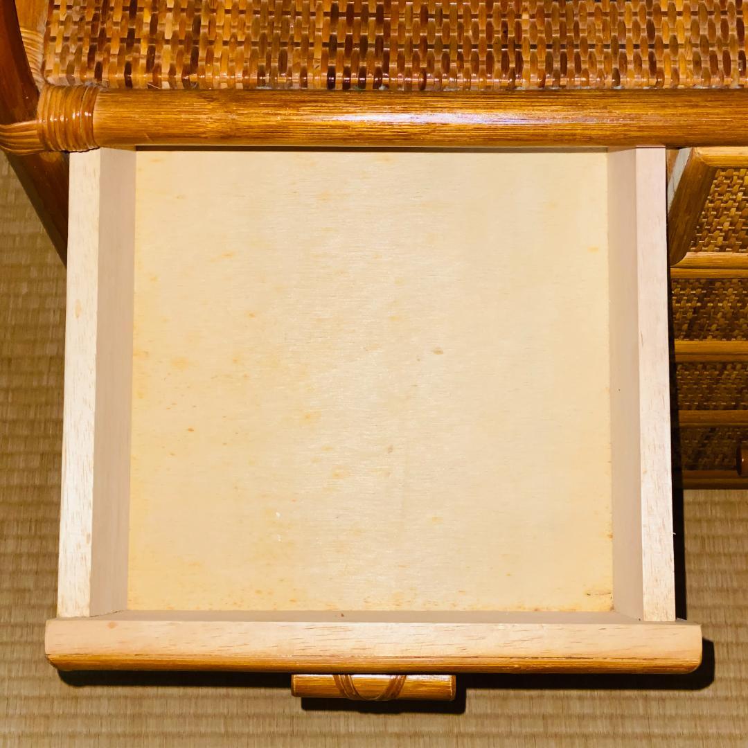ラタン 籐 棚 チェスト 4段 W65.5cm D36cm H77cm 送料込み