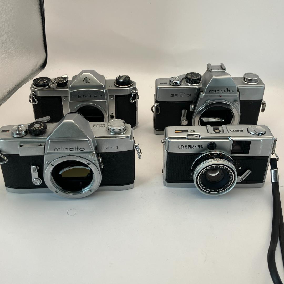 動作未確認・ジャンク、フィルムカメラ、レンズ、フードなど