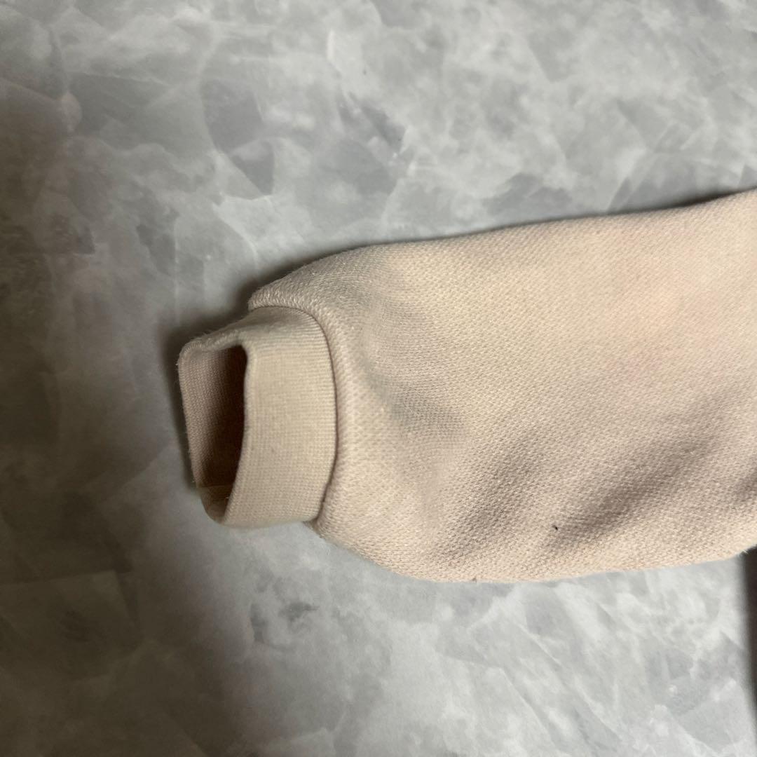 familiar カバーオール ベージュ/ホワイト