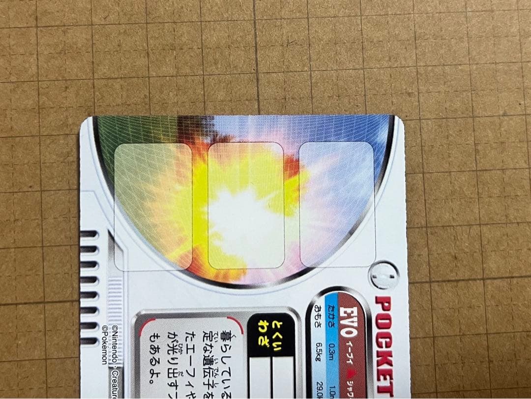 ポケモンずかんカード EVO イーブイ ブラッキー エーフィ