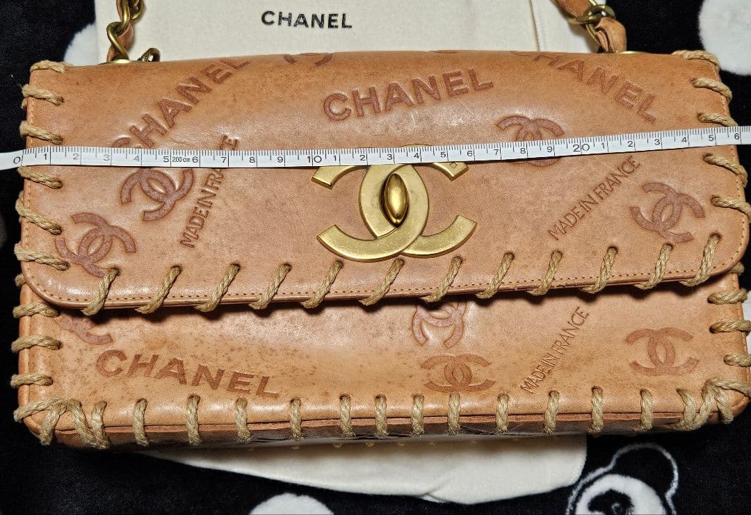 ベ*ル様 CHANEL シャネル ココマーク ロゴ レザー ショルダーバッグ ヴ